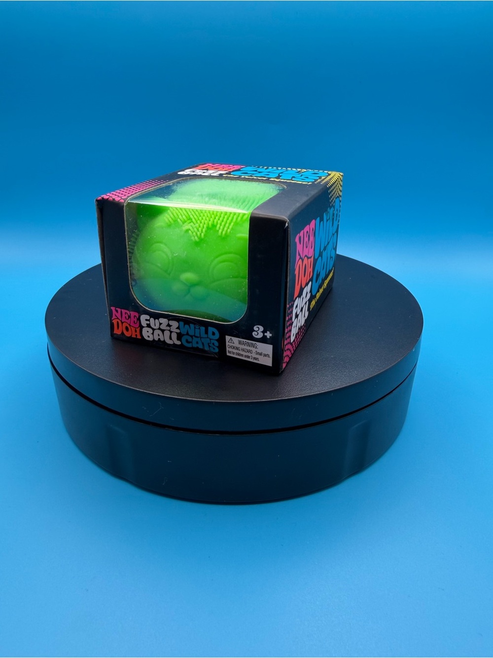 Needoh Fuzz Wild Ball Cats - Green